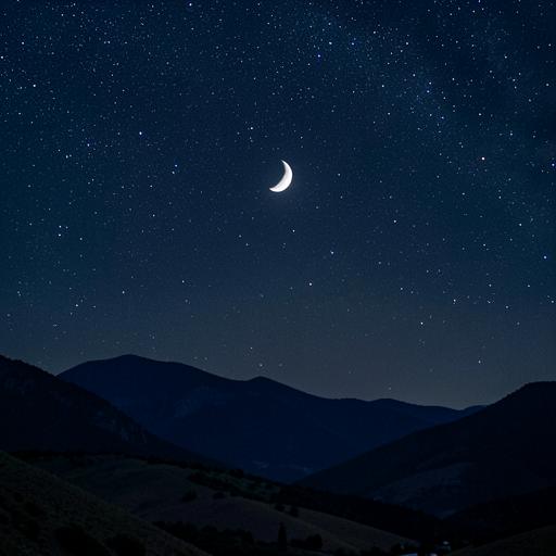 Illustration : Croissant de lune